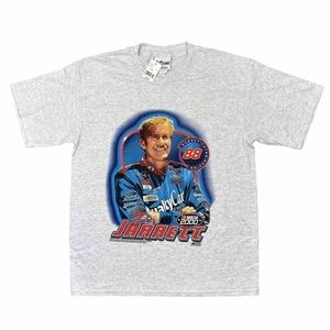 Vintage NWT NASCAR Shirt Dale Jarrett Ford Racing Shirt 2000 Gray Mens Large